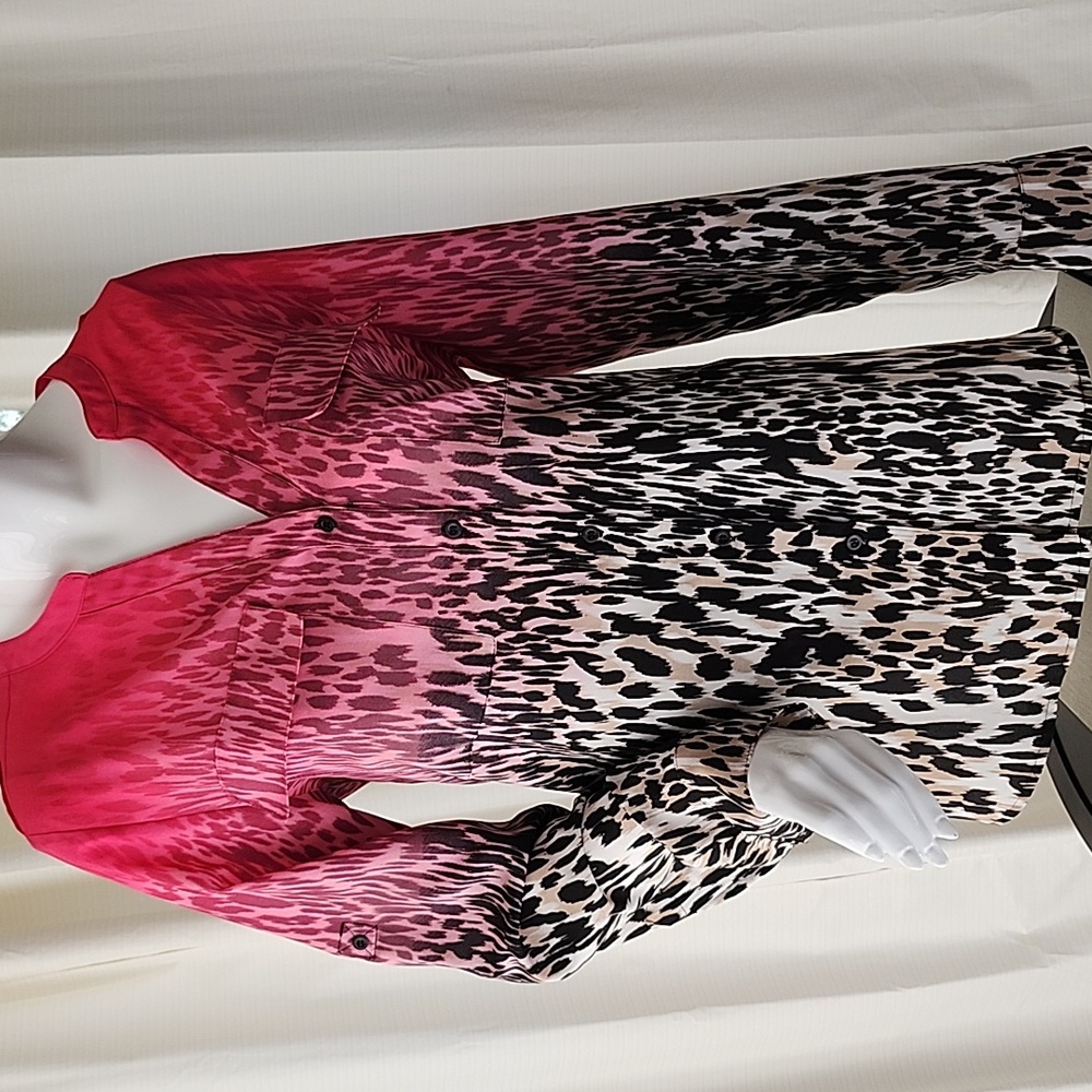 Calvin Klein Animal Print Top Large